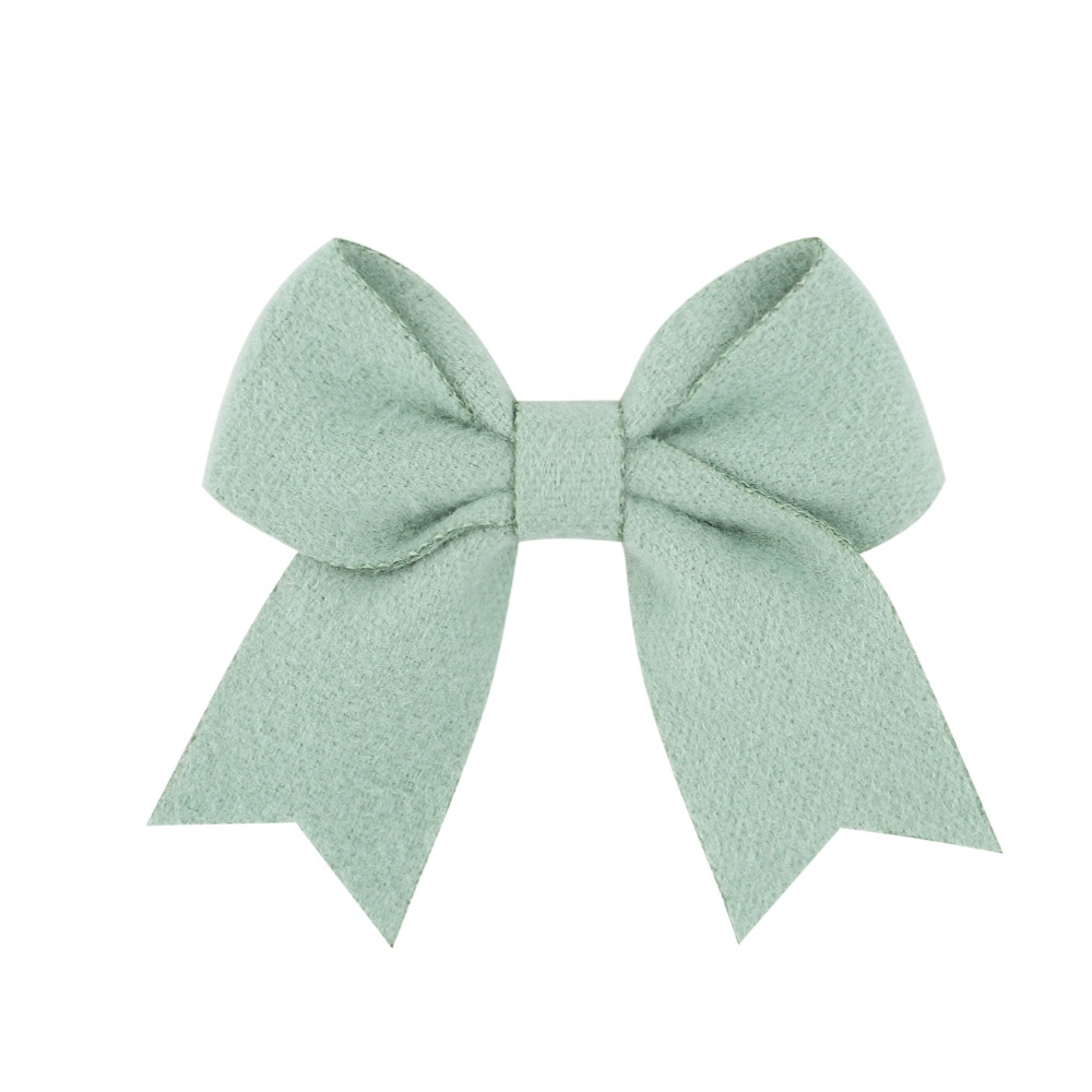 Set 20 kẹp tóc nơ KIDSBOWS màu trơn dễ thương cho bé gái