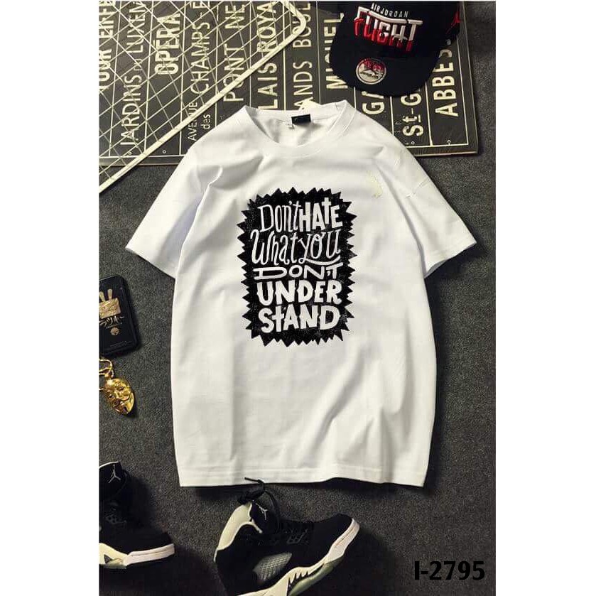 Áo Thun Nam Nữ Tay Lỡ Unisex Oversize Form Rộng Basic Tee Hình unisex UNDER STAND