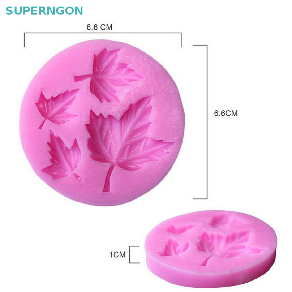 Khuôn Silicone Làm Bánh Hình Lá Phong Ba Chiều DIY