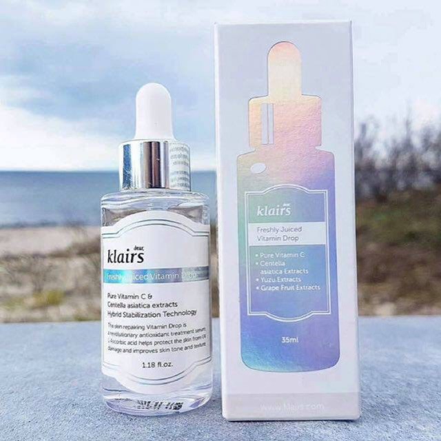 Combo Serum + Mặt Nạ Ngủ Sáng Da Mờ Thâm Klairs Freshly Juiced