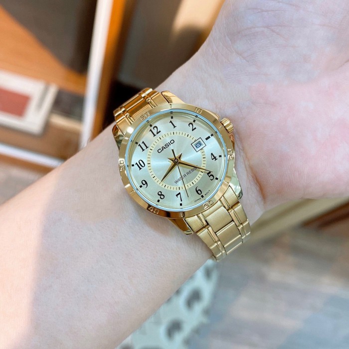 Đồng hồ nữ dây kim loại chính hãng Casio Anh Khuê LTP-V004