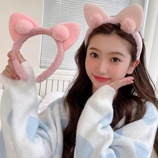 Băng Đô Tai Mèo Vải Cotton Dễ Thương Phong Cách Hàn Quốc