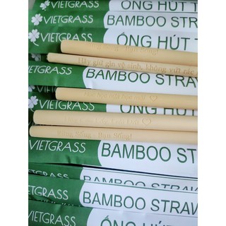 Ống hút tre tặng cọ xơ dừa ( 1 ống hút tre và 1 cọ)