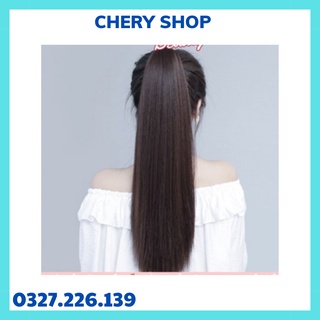 Tóc giả nữ cột ❤️❤️ FREESHIP ❤️❤️ tóc giả cột thẳng dài 60cm