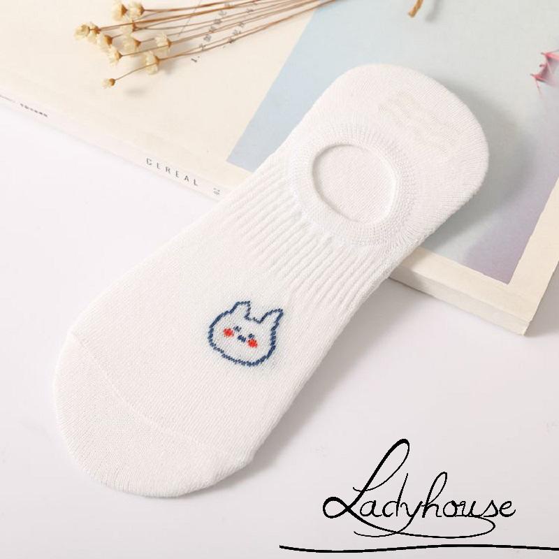 Vớ Ngắn Tới Mắt Cá Chống Trượt In Họa Tiết Động Vật Hoạt Hình Dễ Thương Cho Nữ