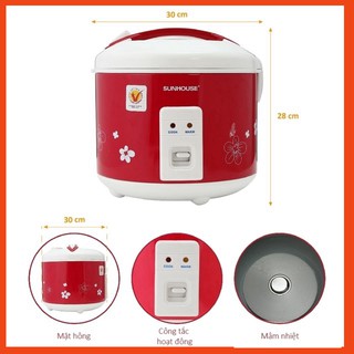 Nồi cơm điện sunhouse shd8601/shd8602 chính hãng