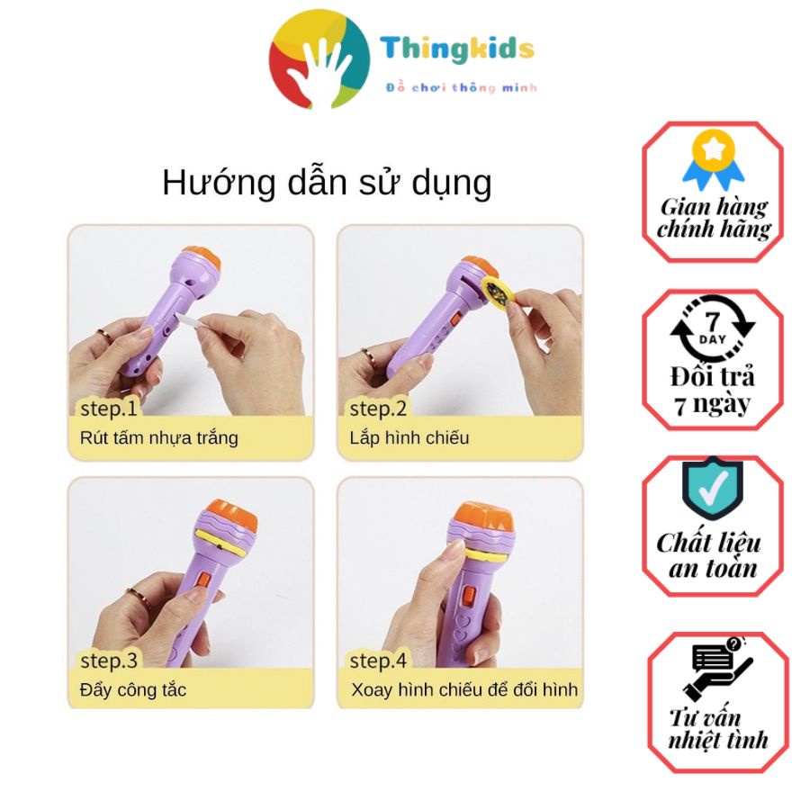 Đèn Pin Chiếu Hình Cho Bé 48 Hình - Thingkids