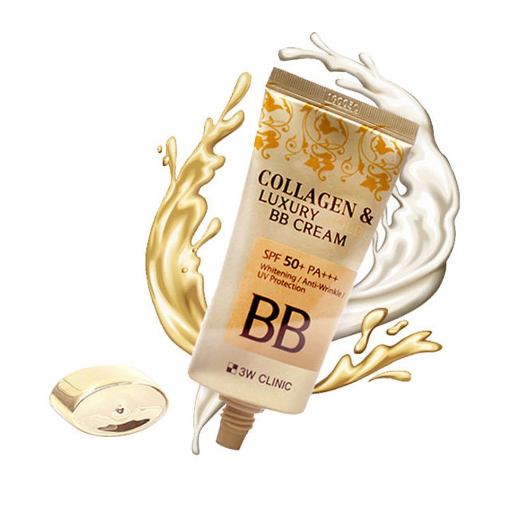 [Hàng Chuẩn Auth] Kem nền trang điểm 3 trong 1 che khuyết điểm - Kem nền chống nắng BB Cream Collagen 3W Clinic | BigBuy360 - bigbuy360.vn
