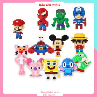 Bộ đồ chơi lắp ráp lego giá rẻ  mô hình 3D thu nhỏ dễ thương bộ lắp giáp lego Anh Hùng Marvel vui nhộn ( Mã LG08 )