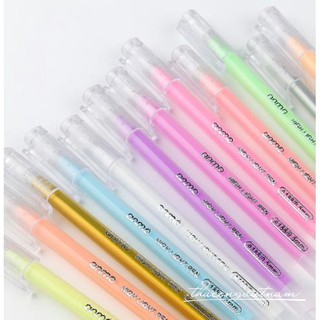 Bút highlight bộ 12 cây, bút nhũ kim tuyến 12 cây