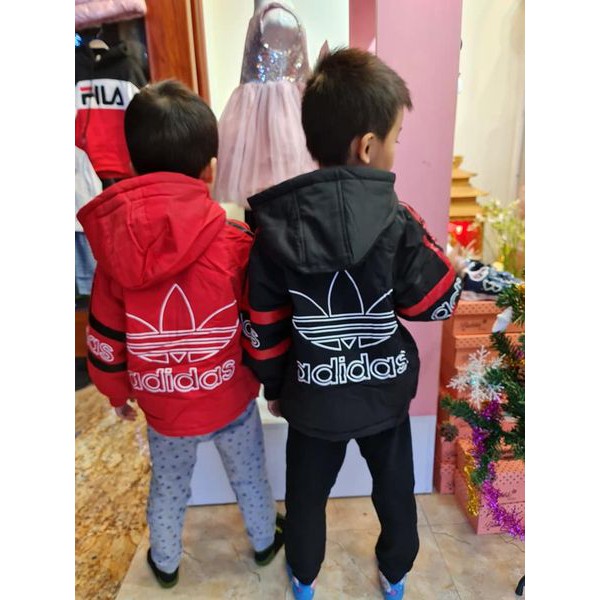 Áo khoác nỉ Addidas 2 màu sz 90-130