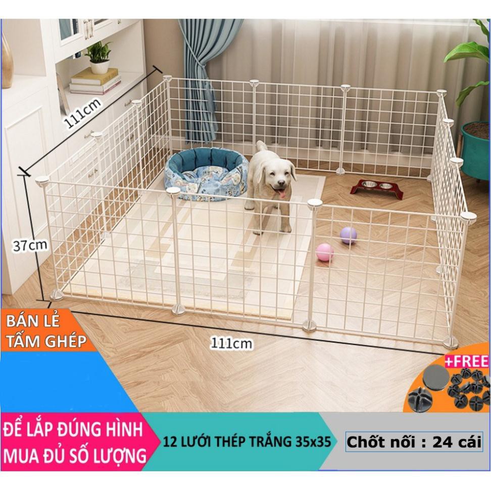 Chuồng chó, chuồng mèo (Bán Theo Tấm) bằng tấm nhựa ghép, tấm lưới sắt, thép 35x35