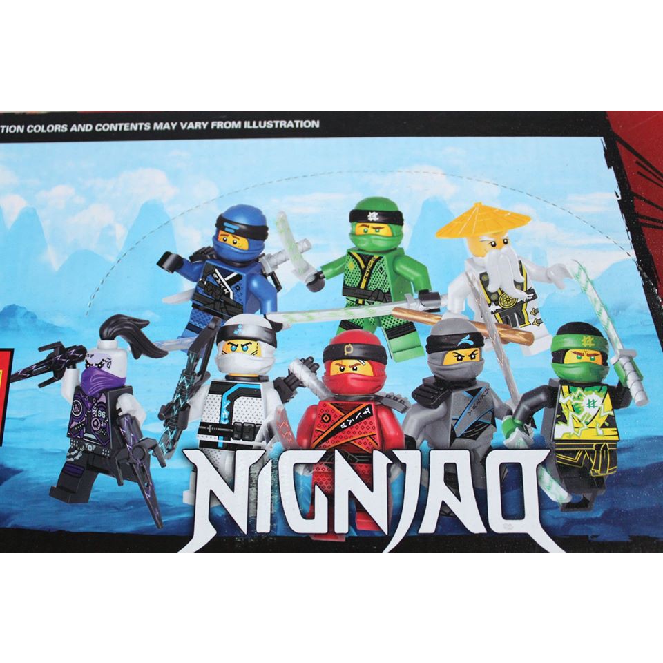 Lắp Ráp 8 Hộp Minifigure Ninja ZT0868