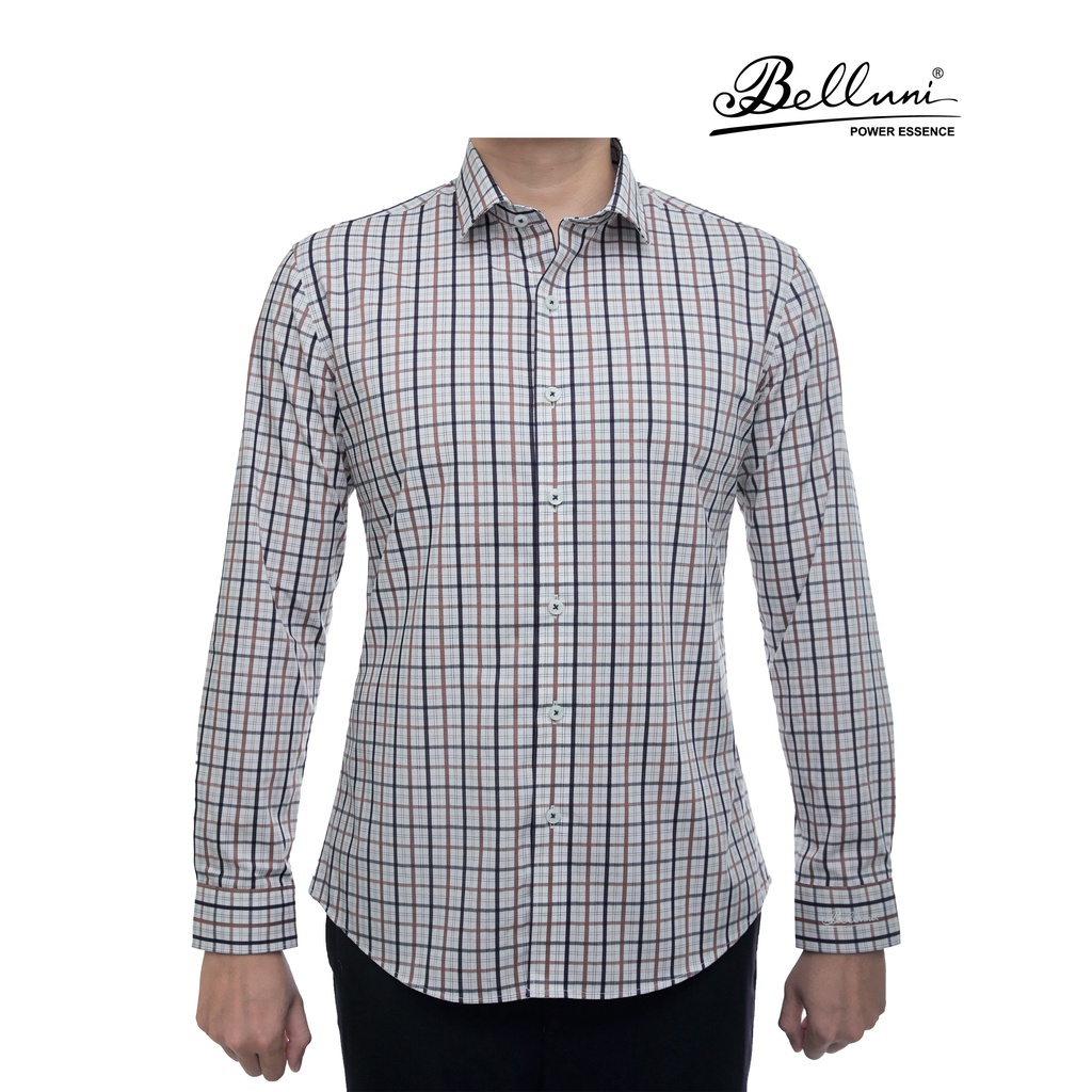 Áo sơ mi nam tay dài cao cấp BELLUNI vải sợi tre thoải mái thanh lịch - ADS.BPS.BE.157.O2