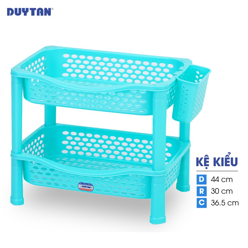 Kệ kiểu nhựa DUY TÂN 2 ngăn (44 x 30 x 36.5 cm) - 27365 - Giao màu ngẫu nhiên