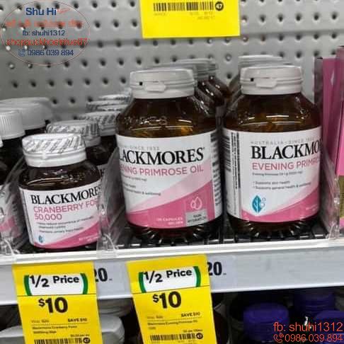 Viên uống hỗ trợ đường tiết niệu, bàng quang hàm lượng cao 50000mg, tiết niệu blackmores cranberry forte 30 viên, 90v Úc