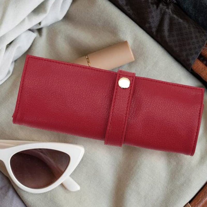 Khay Da Cuộn 5 Ngăn Đựng Đồng Hồ Tiện Lợi Cho Du Lịch