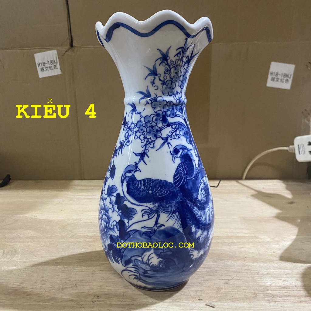 Bình bông thờ cúng  bằng sứ cao cấp 5 kiểu