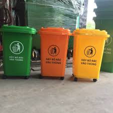 *GIẢM GIÁ SỐC*Thùng rác nhựa công cộng 60L, Thùng rác nhựa công nghiệp 60L, Thùng rác nhựa HDPE 60L có 4 bánh xe