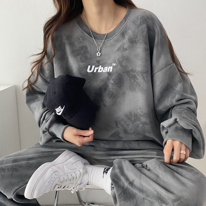Bộ đồ thể thao cotton dài tay thời trang xuân thu 2023 dành cho nữ