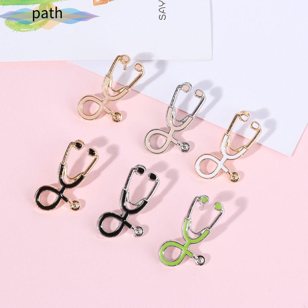 Ghim cài áo hình ống nghe y tế hoạt hình dễ thương sáng tạo cho nam nữ