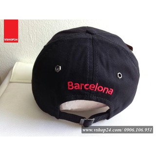 MŨ LƯỠI TRAI CLB BARCA MÀU ĐEN 036