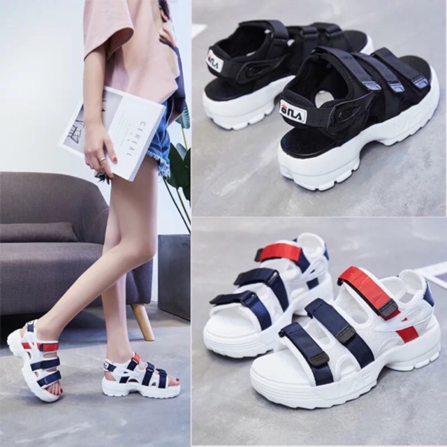 Sandal nữ xuân hè SDFL đế cao 2 màu