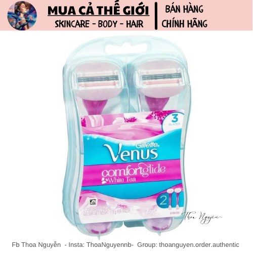 Dao cạo dành cho nữ Gillette Venus Comfortglide White Tea