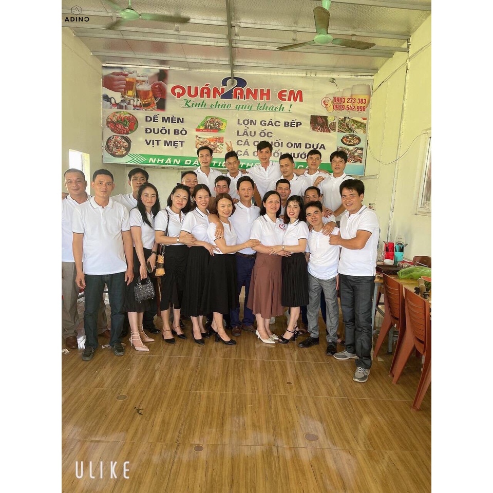 Áo polo đơn áo polo đôi áo polo nhóm ADINO 6 màu phối viền vải cotton co giãn dáng slimfit trẻ trung năng động | BigBuy360 - bigbuy360.vn