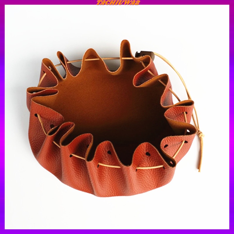 Túi Dây Rút Đựng Đồ Dùng Bằng Da Pu Kích Thước Lớn 15 &quot;Tachiuwa2