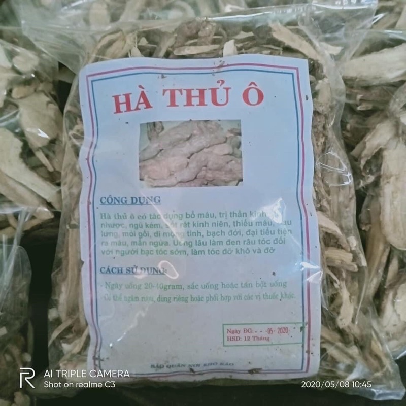 Hà Thủ Ô Trắng loại 1 sạch sẽ, hàng mới túi 1KG