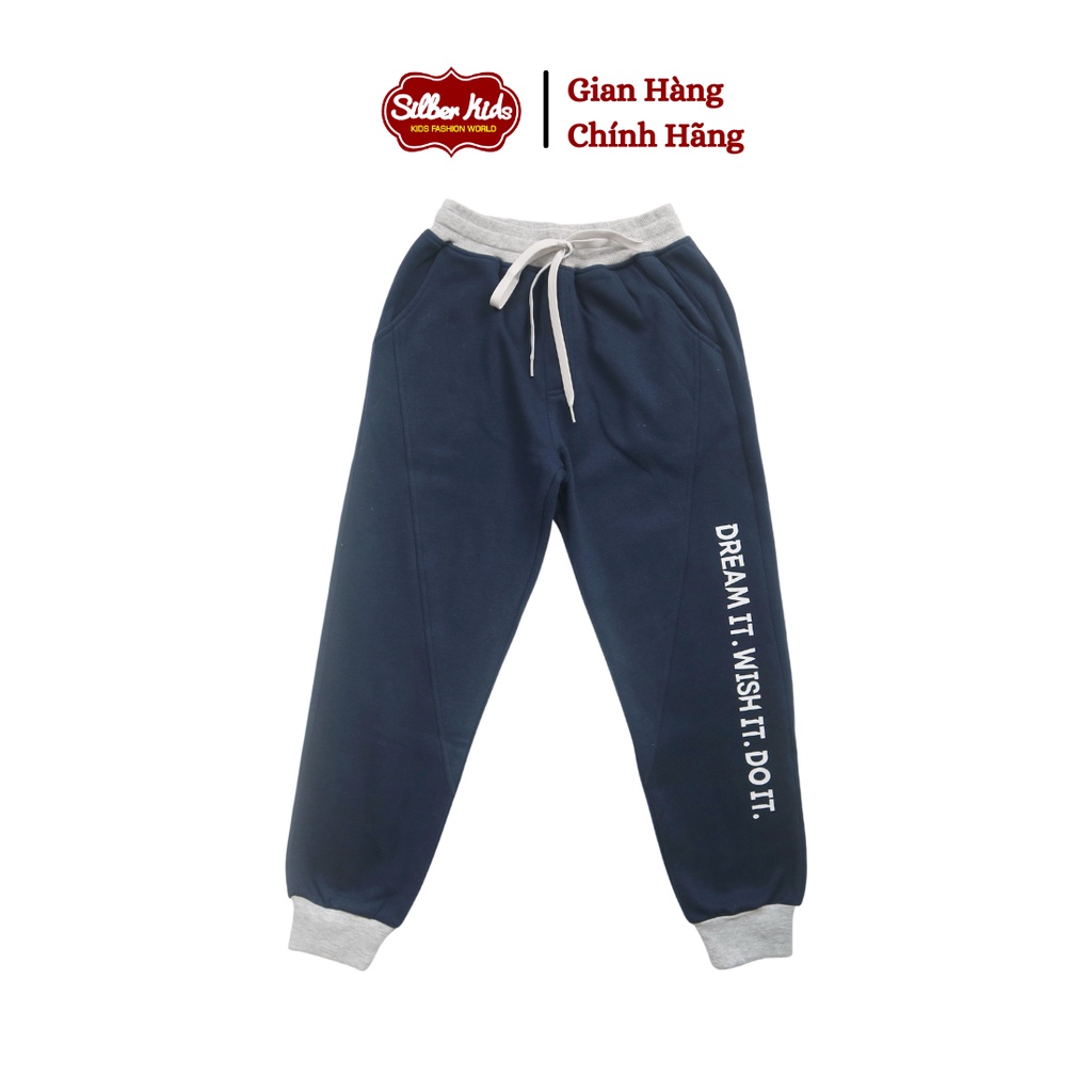 Quần Bé Trai 25-45kg Nỉ Bông In Dream It SILBER KIDS