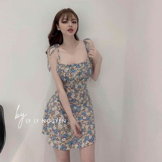 ⚡⚡VÁY 2 DÂY HOA RÚM NGỰC
