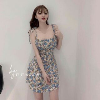 ⚡⚡VÁY 2 DÂY HOA RÚM NGỰC