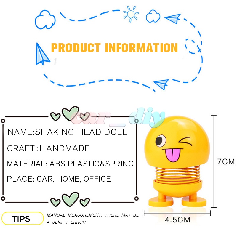 Mô Hình Búp Bê Lắc Đầu Ngộ Nghĩnh Trang Trí Nội Thất Xe Hơi