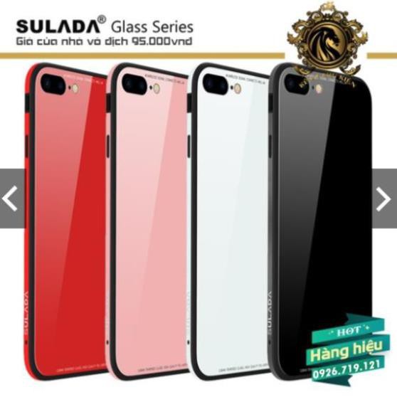 Ốp kính cường lực Sulada lưng gương iphone 7plus