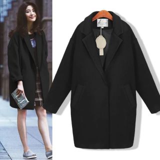 [Video ảnh thật] Áo khoác dạ ulzzang style Hàn Quốc