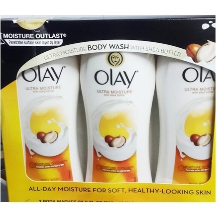 Set 3 chai Sữa Tắm Dưỡng Ẩm Olay Ultra Moisture Plus+ 700ml - Mỹ chính hãng