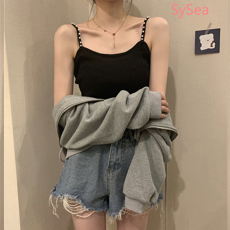 Áo kiểu hai dây ôm dáng vừa vặn phong cách Hàn Quốc thời trang mùa hè dành cho nữ