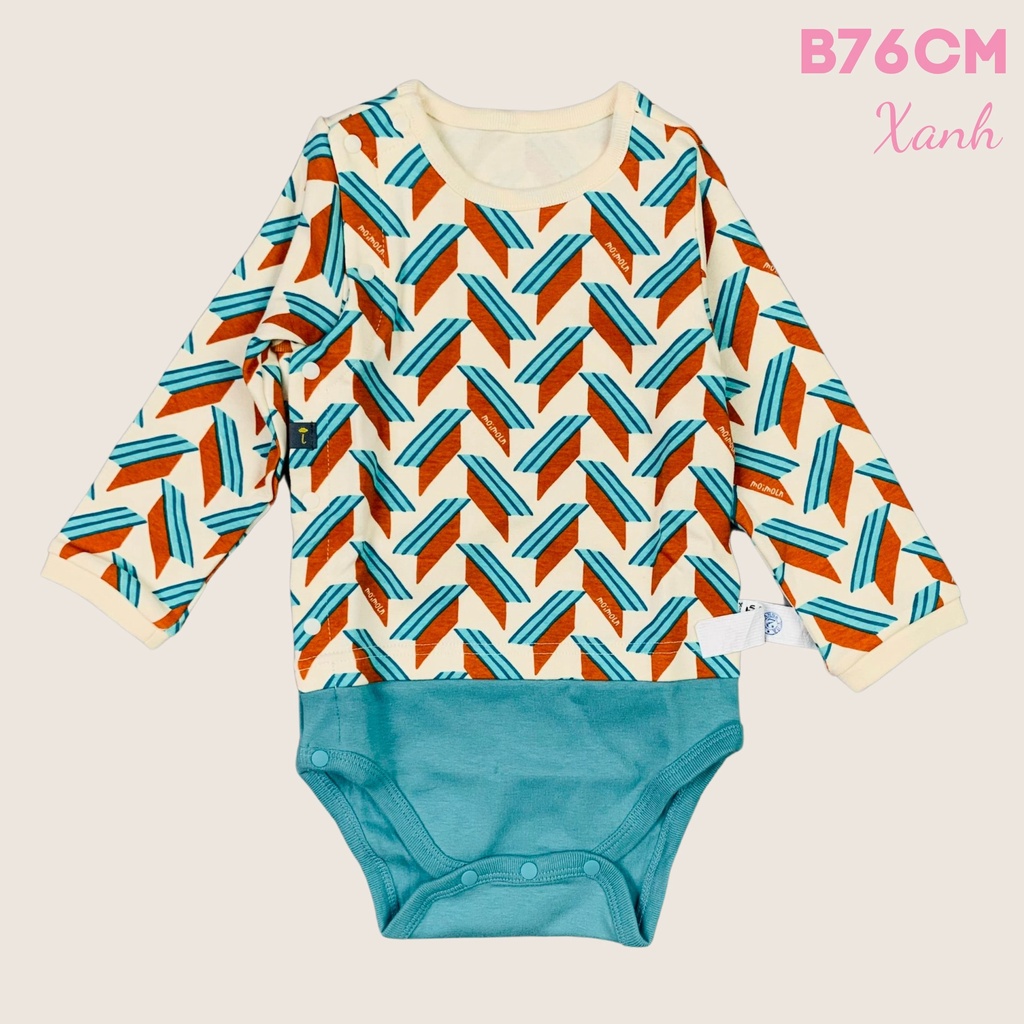 Sleepsuit cho bé chẽm Mo.imo.ln dễ thương Nga Fish B76CM