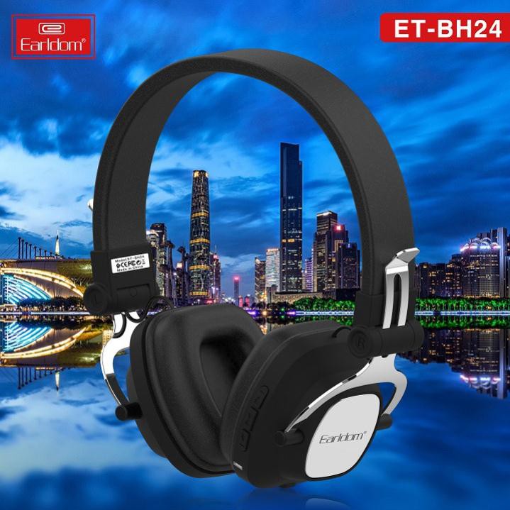 [BASS] Tai nghe ốp chụp đầu Bluetooth và cắm dây Earldom BH24