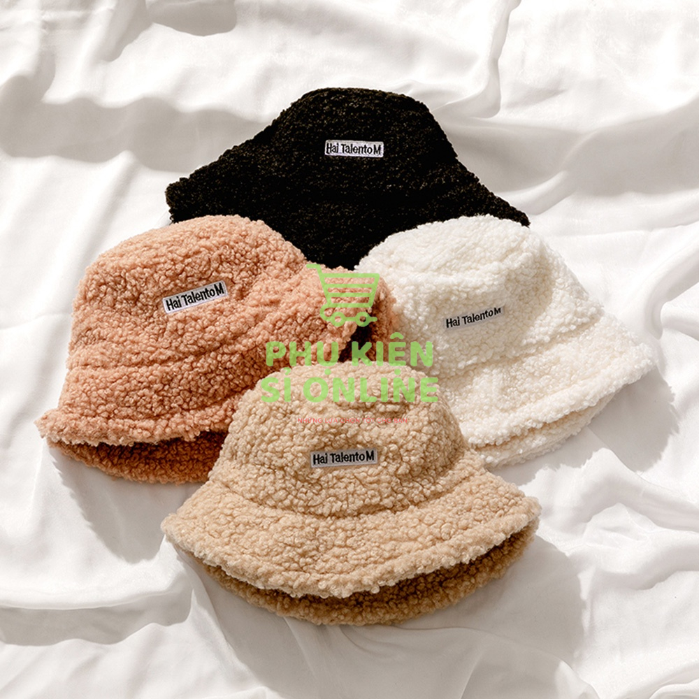 Nón tai bèo len lông cừu/ Mũ bucket lông cừu mùa đông cho các nàng tỏa sáng Store4girls