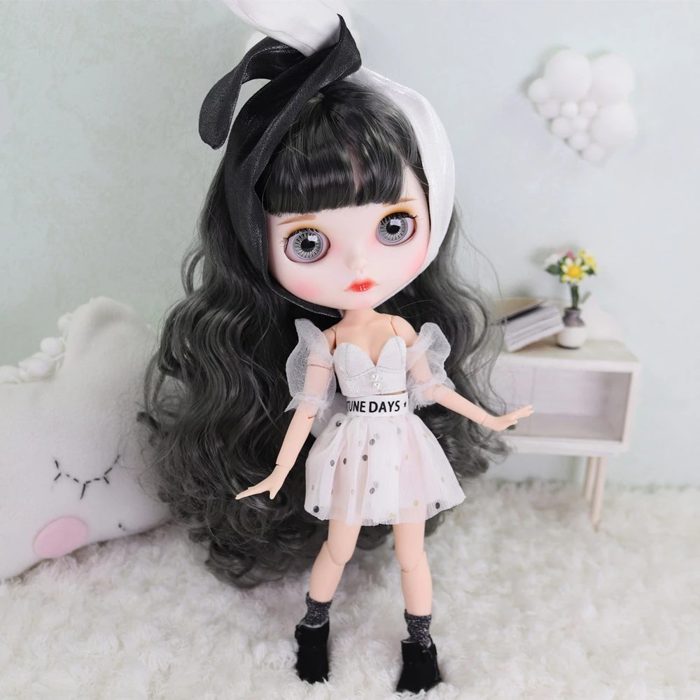 Đầm Công Chúa Màu Tím Cho Búp Bê 1 / 6 Blyth