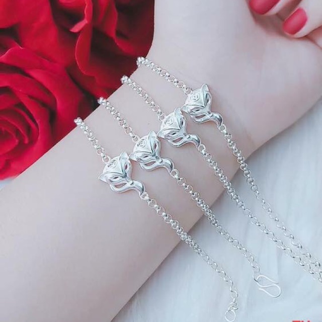 Lắc tay hồ ly bạc