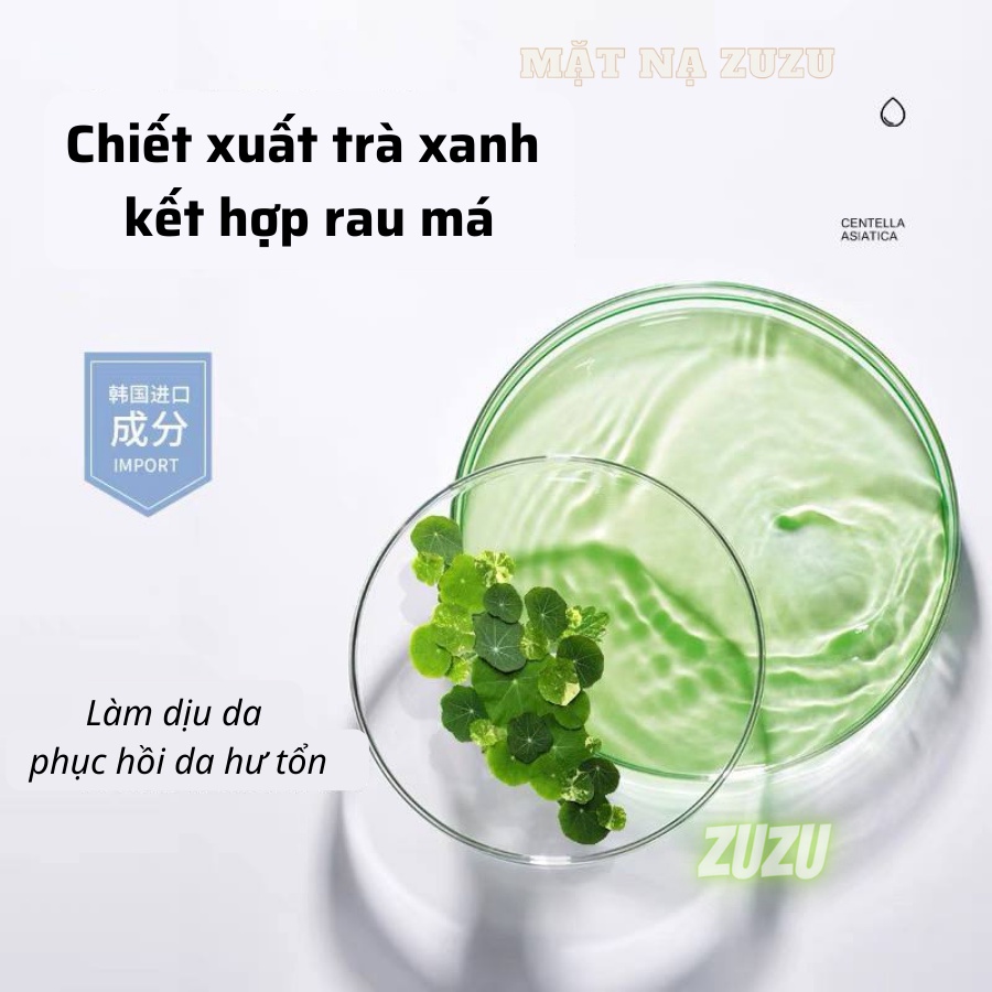 Mặt Nạ Đất Sét, Mặt Nạ Bùn Trà Xanh Làm Sạch Mụn Đầu Đen Kiềm Dầu Làm Sáng Da LALA