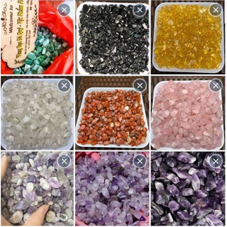 đá vụn ngũ sắc dùng thanh tẩy (0,2kg)tự chọn đủ màu