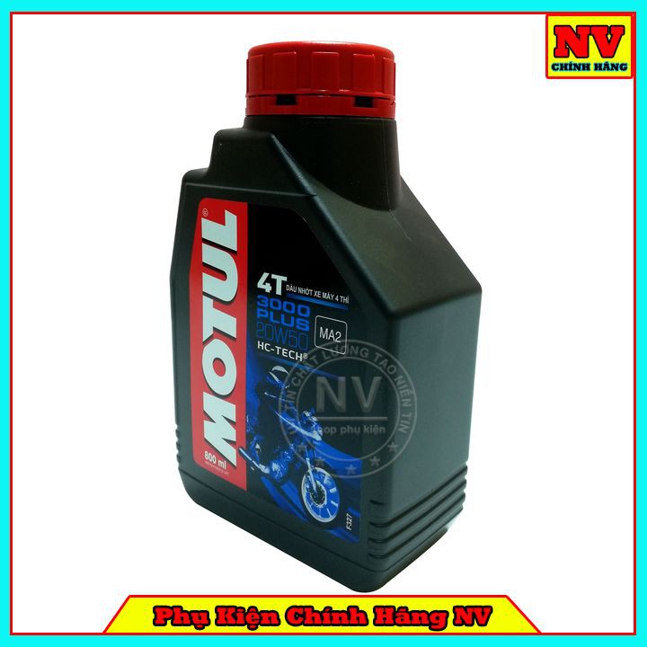 Nhớt Motul 3000 Plus 4T 20W50 Dành Cho Xe Số Và Tay Côn