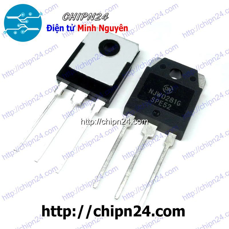 [1 CON] Transistor NJW0281G TO-3P NPN 15A 250V (NJW0281 0281)