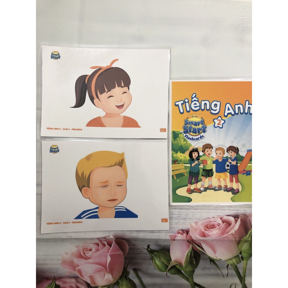 Thẻ Flashcard Tiếng Anh Lớp 1 - 2 - 3 - 4 - Smart Start  mới nhất bộ giáo dục - ép plastics siêu đẹp
