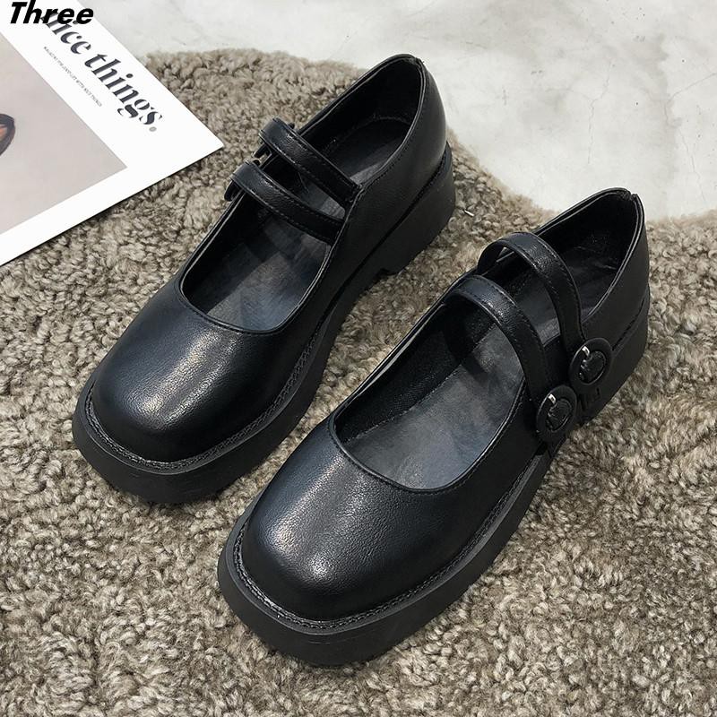 Women's shoes, single shoes, thick-soled Mary Jane Japanese jk small leather shoes, female students, Korean version, retro British college style